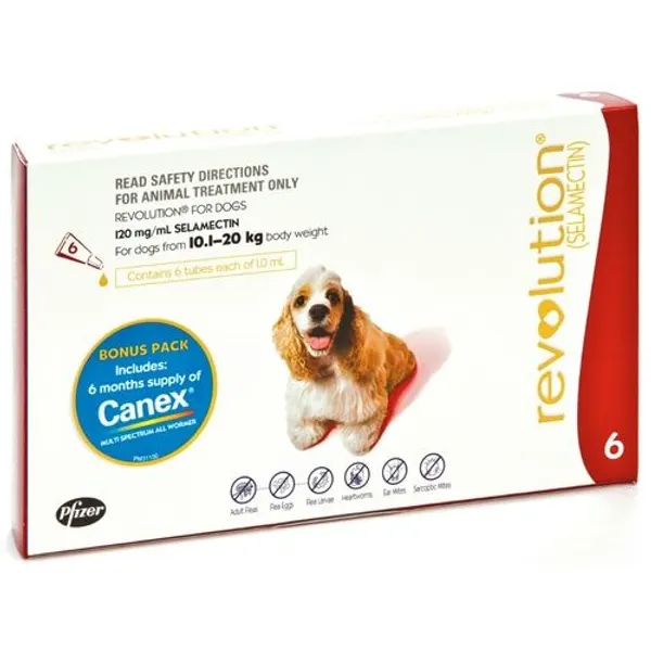 Revolution for dogs 10kg-20kg(Single Dose)