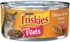 Purina Friskies Prime Filets With Chicken & Tuna Dinner in Gravy Adult Cat Wet Food 156 g