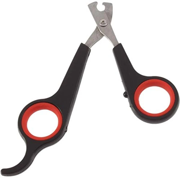 Professional Stainless Steel Pet Nail Scissors with Non-Slip Handle for Dogs & Cats