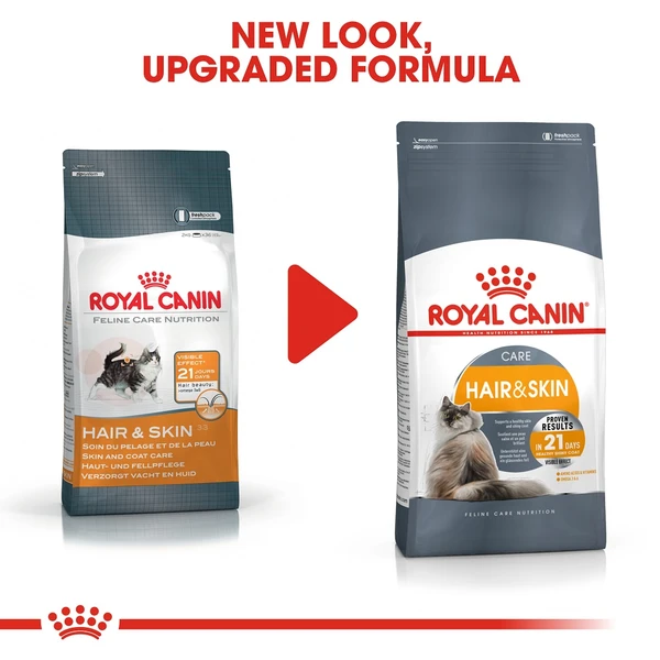 Royal Canin Hair & Skin Cat Dry Food 10 kg + 3 Pouch Royal Canin Hair & Skin Care Gravy 85g Free