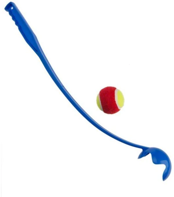 UE Tennis Ball With Hand Stick Dog Toy