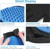 Breathable Mesh Fabric Pet Grooming Glove with Soft Silicone Tips for Dogs & Cats (Blue)