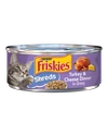 Purina Friskies Shreds Turkey & Cheese Dinner in Gravy Adult Cat Wet Food 156 g