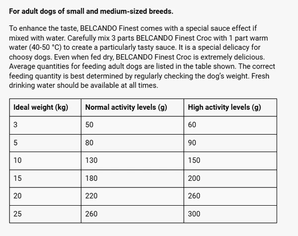 Belcando Finest Croc ( XS-M ) Holistic Adult Dog Dry Food