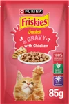 Purina Friskies Junior with Chicken Chunks in Gravy Wet Cat Food Pouch 85g