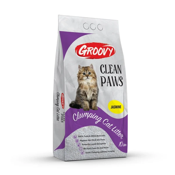Groovy Clean Paws Clumping Cat Litter- Scented 10 L