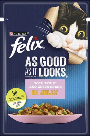 Purina Felix As Good as it Looks Wet Cat Food Pouch 85 g