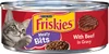 Purina Friskies Meaty Bits With Beef in Gravy Adult Cat Wet Food 156 g