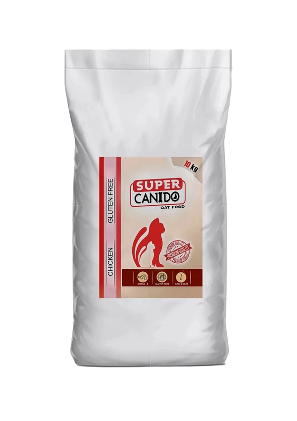 Super Canido Adult Cat Dry Food with Chicken Gluten Free