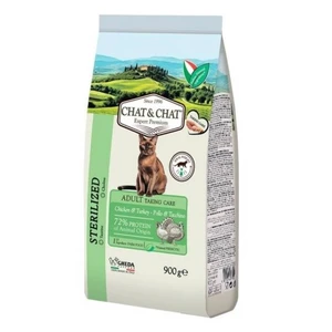 Expert Chat & Chat Care Adult Sterilized Cat Food with Chicken & Turkey 900g