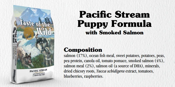 Taste of the Wild Pacific Stream Puppy Formula with Smoked Salmon 