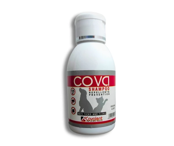 Cova Shampoo Red Anti Ticks & Fleas For Dogs & Cats 125ml