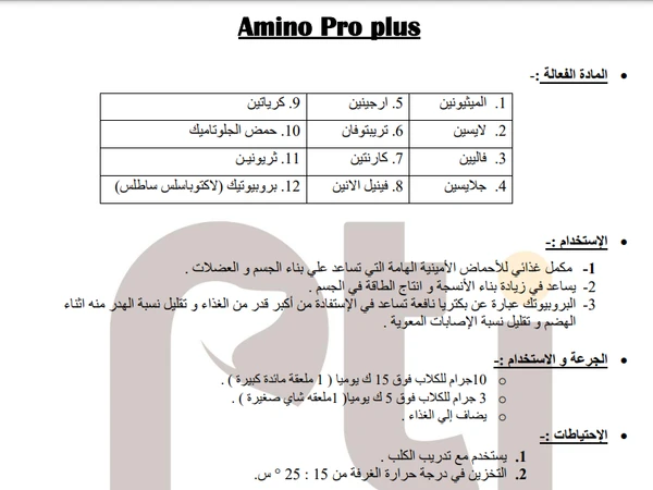 Pti Amino Pro Plus Organic Ingredient for Dogs 250 gm