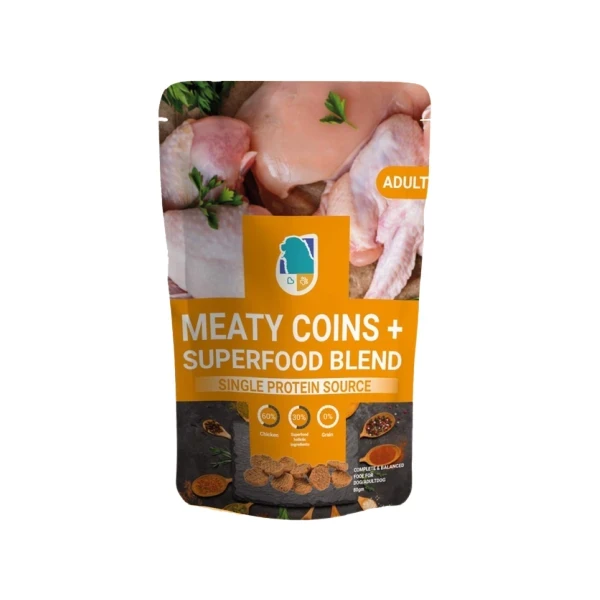 Meaty Coins + Superfood Blend Adult Dog Treats 80 g