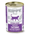 Kippy Pate Sterilised Cat Wet Food Rich in Turkey Cans 400 g 