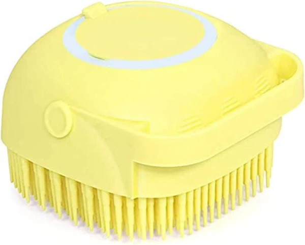 Silicone Massage Bath Brush with Soap Dispenser for Cats and Dogs