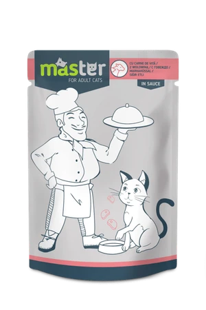 Master Adult Cat Wet Food in Sauce Pouch 80 g