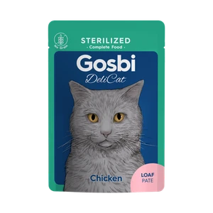 Gosbi Delicat Sterilized Chicken Loaf Pate Wet Cat Food 70 g