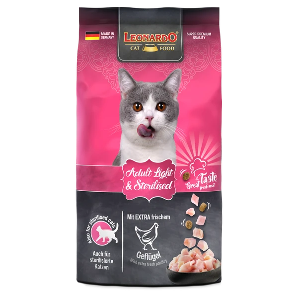 Leonardo Adult Light & Sterilised Cat Dry Food