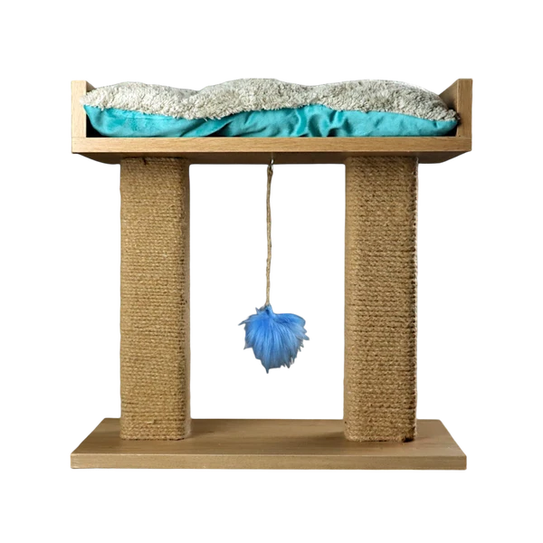 Petmoda Scratcher Post and Play Tower With Bed in Roof With Catnip 50*30*45 cm