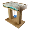 Petmoda Scratcher Post and Play Tower With Bed in Roof With Catnip 50*30*45 cm