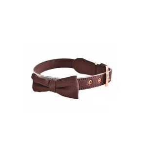 Naomi jeans Dog collar With Pepion Small Brown (YL103827-S)
