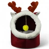 Petmoda Cat House Bed 50cm - Christmas Gazelle Shape - Red