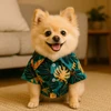 Petmoda Hawaiian Dog Shirt Size 2 - Tropical Leaves