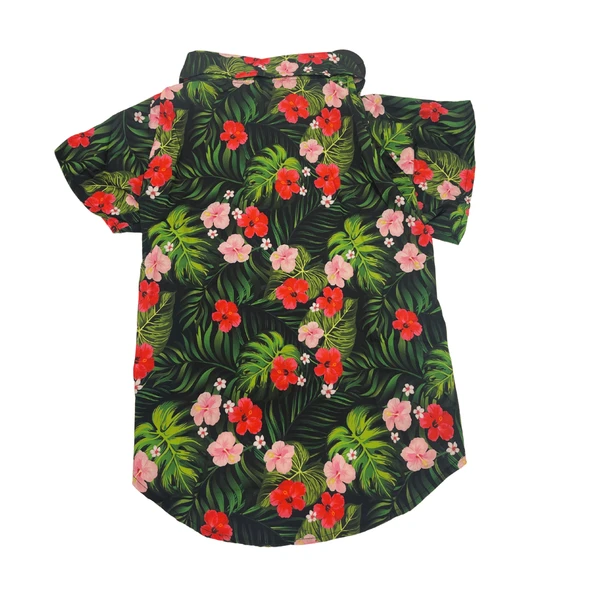 Petmoda Hawaiian Dog Shirt Size 9 - Hibiscus