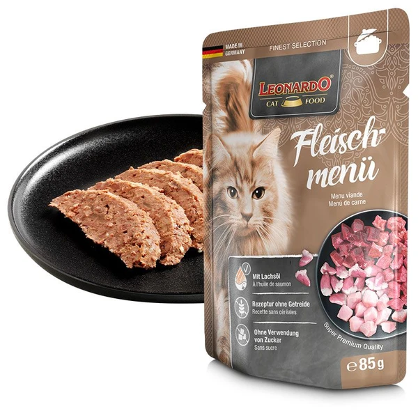 Leonardo Meat Menu Adult Cat Wet Food Pouch 85g