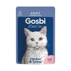 Gosbi Delicat Adult Chicken & Turkey loaf Pate Wet Cat Food 70 g