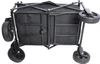 Folding Wagon, Portable with W Heels, 80kg, Pet Transport Wagon, Wide, 360 Wheels, Outdoor & Shopping