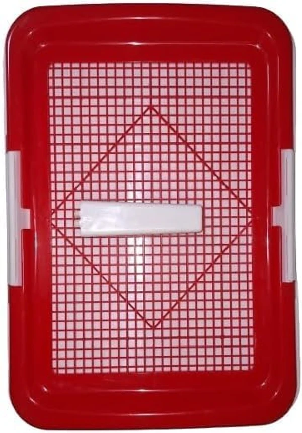 Puppy Toilet Training Tray with Guide Column – Indoor Dog Potty for Medium & Large Dogs (62X48X5cm)