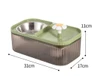 Automatic Flower Cat Water Fountain & Stainless Steel Food Bowl 3L, Ultra Quiet water dispenser with smart pump.