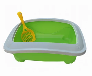Paws Legs Cat Litter Box With Frame & Scoop 43x36x15 cm