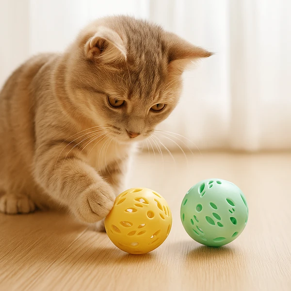 Plastic Big Balls with Bells (2 Balls)