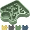 2-in-1 Slow Feeder Dog Bowl with Water Dish – Non-Slip Puzzle Food Bowl for Dogs & Cats