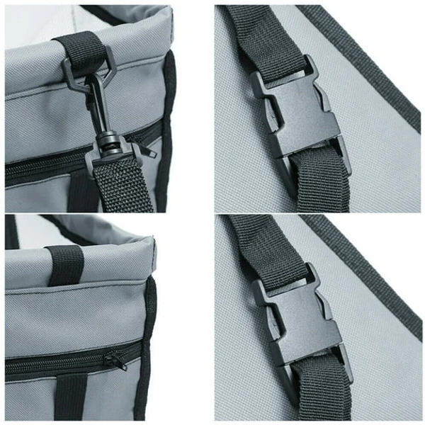 Waterproof Dog Car Booster Seat for Small Pets – Portable Travel Safety Carrier with Storage Pocket & Harness