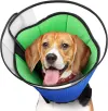INKZOO Soft Dog Cone Collar After Surgery – Adjustable Pet Recovery Collar for Medium Dogs, Anti-Lick & Wound Protection - Size Medium