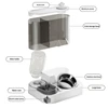 2-in-1 Automatic Pet Feeder with Water Fountain (1.5L) – Cat & Dog Food Dispenser and Water Bowl (White/Grey)
