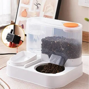 2-in-1 Automatic Pet Feeder with Water Fountain (1.5L) – Cat & Dog Food Dispenser and Water Bowl