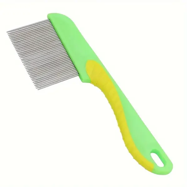 Terminator Flea & Lice Comb for Cats & Dogs – Stainless Steel Fine-Tooth Grooming Tool with Ergonomic Handle