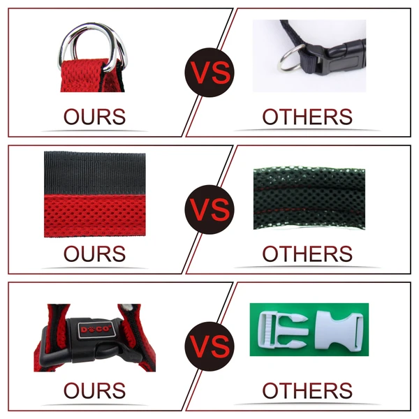 Doco Puffy Mesh Dog Harness Large (3.2 x 66-97cm)