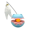 Interactive Cat Toy with Colorful Feather & Bell – Tumbler Balance Design for Indoor Play & Exercise
