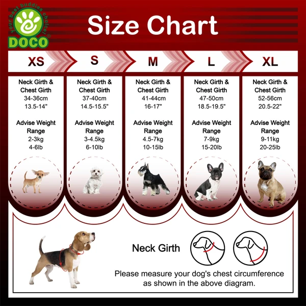 Doco V-Neck Reflective Quick-Fit Comfort Dog Harness XL