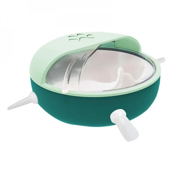 Pet Milk Feeding Bowl with Pacifiers – Self-Sucking Anti-Choke Nursing Feeder for Puppies & Kittens (11×11×5 cm)