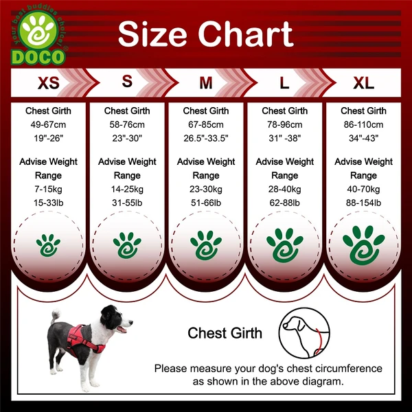  Doco Vertex Power Dog Harness XL