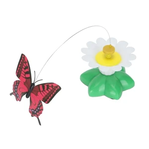 360° Rotating Butterfly Flower Cat Toy – Interactive Battery-Operated Teaser Toy | Fun, Exercise & Stress Relief for Cats and Kittens