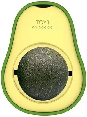 Avocado-Shaped Catnip Ball for Cats – Rotating Mint Toy for Fresh Breath, Dental Health & Stress Relief | Interactive Cat Toy