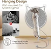 Cat Face Scratching Mat with Hanging Toy Ball – 2-in-1 Wall & Floor Scratch Pad | Cotton Rope Cat Scratcher & Bed for Healthy Claws